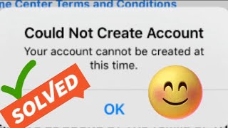 Your account could not created at this time  Apple ID could not create account on iPhone [upl. by Candide224]