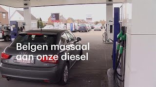 Belgen tanken massaal goedkope diesel in Nederland  RTL NIEUWS [upl. by Eelik]