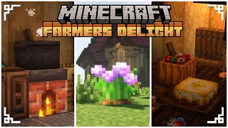 Minecraft Farmers Delight Mod Showcase  A Huge Expansion to Farming [upl. by Ajiram174]