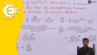 Problem No1 Based on Analytic Function Harmonic Function is given  Ekeedacom [upl. by Mayyahk63]