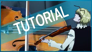 Hunter x Hunter Violin Tutorial  In the Palace  Agitato  ハンター×ハンター [upl. by Letsyrhc804]