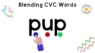 CVC Words Reading  Reading Practice With Blending [upl. by Oetsira]