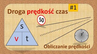 Obliczanie prędkości 1  droga prędkość czas [upl. by Eyak545]