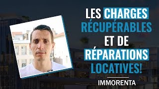 Les charges récupérables et de réparations locatives [upl. by Enilrac]