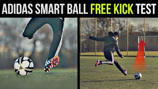 adidas miCoach SMART BALL Knuckleball Free Kick Test and Review [upl. by Mailand]