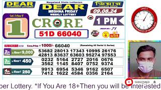 LOTTERY LIVE DEAR NAGALAND STATE LOTTERY SAMBAD DRAW RESULT 09082024 NAGALAND LOTTERY LIVE [upl. by Cornelia]