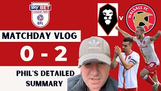 Salford 02 Walsall Matchday vlog Phils detailed summary [upl. by Eelyme]