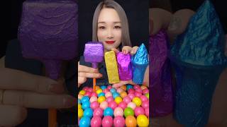 ASMR ‎AsmrWD 신기한물먹방 candy eat lips 물먹방아이스크림 575 [upl. by Aliam]