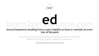 Ed pronunciation and definition [upl. by Harlene]