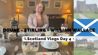 Scotland Travel Vlogs  Day 4  Doune Castle  Stirling Castle  William Wallace Monument [upl. by Aislehc]