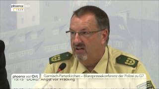 G7Gipfel BilanzPK der Polizei mit Robert Heimberger am 09062015 [upl. by Lanita]