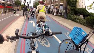 Londons Cycle Superhighway 7 CS7  rideablebike [upl. by Nakah]