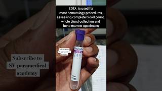 Uses of Anticoagulant tubes paramedical bmlt dmlt alliedhealthsciences medical medicalstudent [upl. by Crisey]