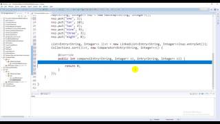 Sorting the HashMap in Java [upl. by Augustine]