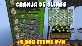 ❗❗ Granja de SLIMES MINECRAFT 120  1201 🟩🟥🟨 4000 PH [upl. by Natye]