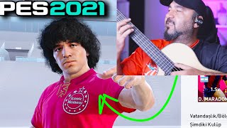 GİTAR ÇALARAK BASTIM MARADONA GELDİ  PES 2021 SİYAH TOP AÇILIMI [upl. by Browne954]