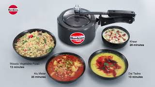 Hawkins 15 Litre Instaa Pressure Cooker Induction Inner Lid Cooker Black IIH15 [upl. by Llyrpa]