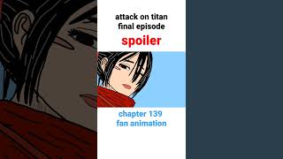 Attack on Titan final episode final scene flipaclip [upl. by Lyrrehs]