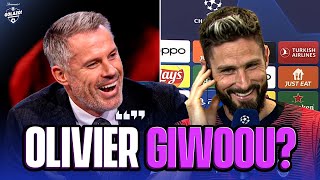 Jamie Carragher BUTCHERS the pronunciation of Olivier Giroud 😆  CBS Sports Golazo  UCL Today [upl. by Valery]