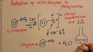 201 Conversion of Nitrobenzene to Phenylamine HL IB Chemistry [upl. by Rosse207]