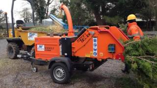 Domac Hire Timberwolf 230 in action [upl. by Ayhtin]