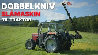 Dobbelknivslåmaskin til traktor  SECO DUPLEX fra BBUmwelttechnik [upl. by Arocat]