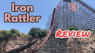 Rattler Front Row Seat onride HD POV Six Flags Fiesta Texas [upl. by Denten]