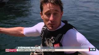 Stéphane Prayas un homme volant audessus du Léman [upl. by Fidellia674]