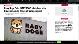 BABY DOGE AKANKAH HARGA PULIH KEMBALI [upl. by Ennagroeg13]