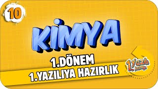 10Sınıf Kimya 1Dönem 1Yazılıya Hazırlık  2021 📝 [upl. by Ymmaj]