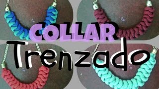 COLLARES TRENZADOS  Como hacer collares FACIL  Marialis [upl. by Pavlov]