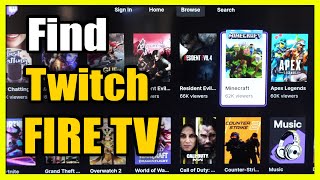 How to Find amp Move Twitch App on Amazon Fire TV Favorites [upl. by Nosreg]