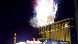 Las Vegas New Years Eve 2013 Countdown  Fireworks On The Strip 123112 [upl. by Adnalue]