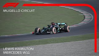 4K Assetto Corsa F1 2020 Lewis Hamilton Onboard Pole Lap Mugello [upl. by Castara588]