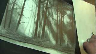 How to draw Forest   Wie zeichnet man einen WALD  Freitagslektionen [upl. by Ava659]