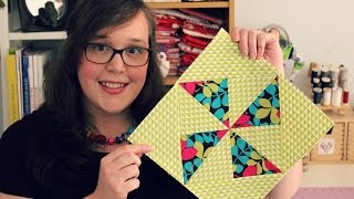 TUTORIAL The Pinwheel Block  3and3quarters [upl. by Bonis336]