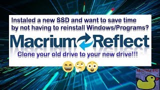 How to use Macrium Reflect to clone old drive to new drive [upl. by Llevaj132]