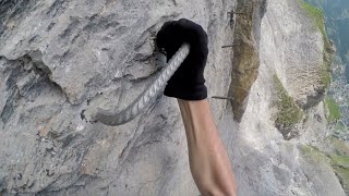 Switzerlands longest Via Ferrata  Solo Climb [upl. by Swinton]