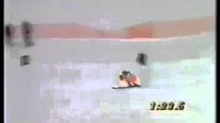 Deborah Compagnoni wins giantslalom Veysonnaz 1993 [upl. by Olvan128]