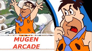 Mugen Arcade Mode with Fred Flintstone [upl. by Kosey75]