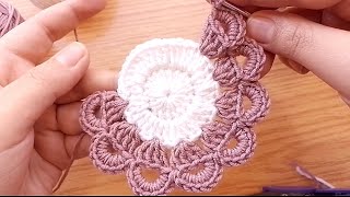 Crochet coaster in 10 minutes coaster tutorial easy [upl. by Enilrad]