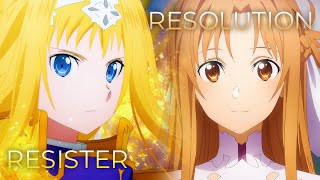 RESISTERs Resolution  Mashup of Sword Art Online Alicization ASCA x Haruka Tomatsu REUP [upl. by Negris304]