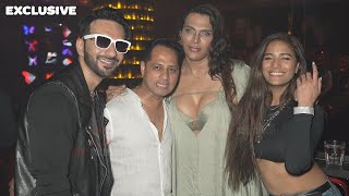 EXCLUSIVE  Saisha Shinde Poonam Pandey Ali Merchant and Divya Agarwal Late Night Party [upl. by Baryram312]