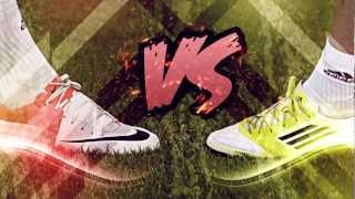 Nike Mercurial Vapor 8 vs Adidas F50 Adizero miCoach  Ultimate Test amp Review  Messi vs Ronaldo [upl. by Atel]