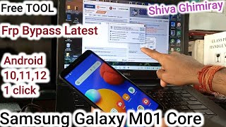 Samsung m01 core frp bypass [upl. by Esened]