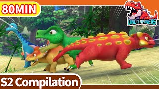 Dino Trainers S2 Compilation 2532  Dinosaurs for Kids  Trex  Cartoon  Toys  Robot  Jurassic [upl. by Kylah839]