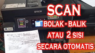 SCAN BOLAKBALIK ATAU 2 SISI SECARA OTOMATIS DENGAN PRINTER EPSON M15140 [upl. by Coughlin]