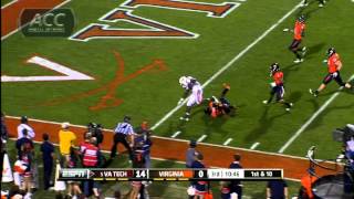 Va Tech vs Virginia 2011 ACC Football Highlights [upl. by Siulegroj]