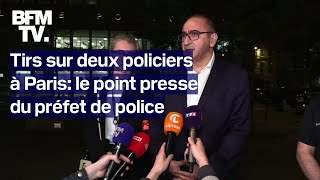 Tirs dans un commissariat à Paris la conférence de presse du préfet de police en intégralité [upl. by Esiom437]