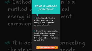 What is cathodic protection shorts cathodicprotection corrospective corrosion gateexam [upl. by Gabie]